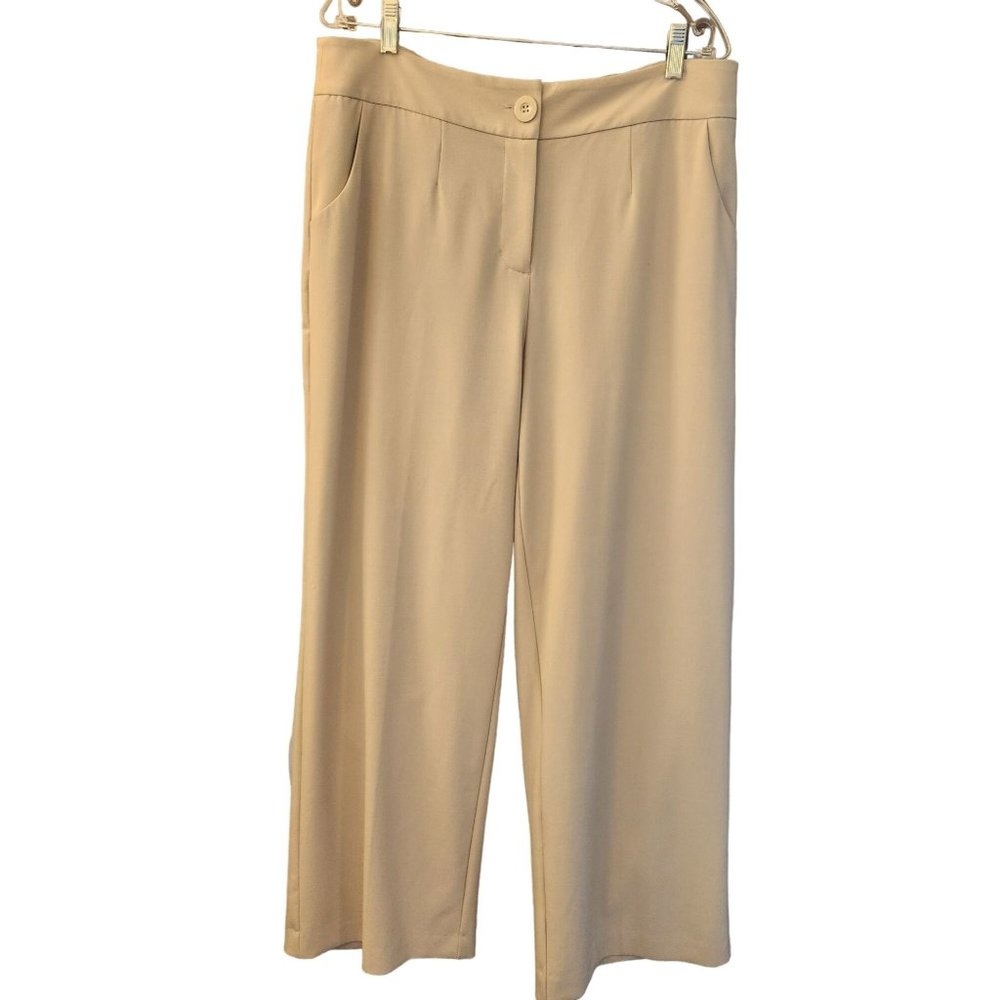 NWT Chicos Dress Pants Slacks Women Beige Cream Khaki Sz 3 16 XL Classic Neutral